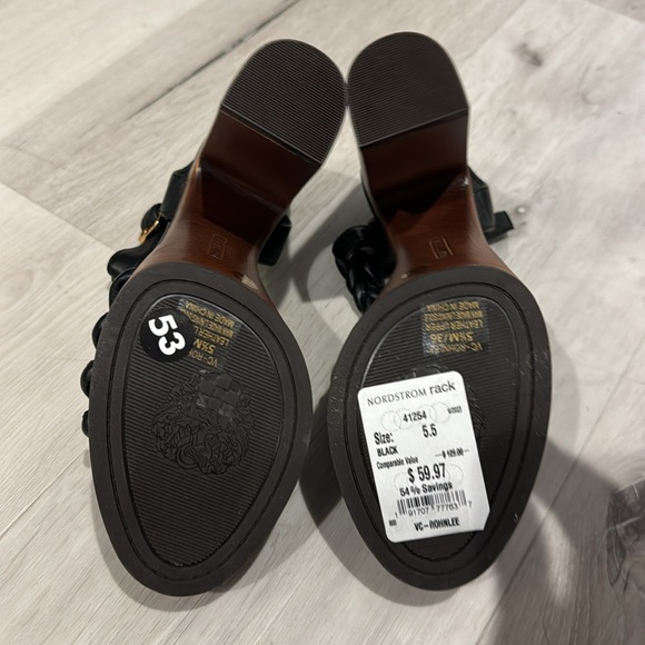 Vince Camuto NWT Rohnlee Strappy Platform  Sandals in upper Nappa Leather. - Picture 10 of 10